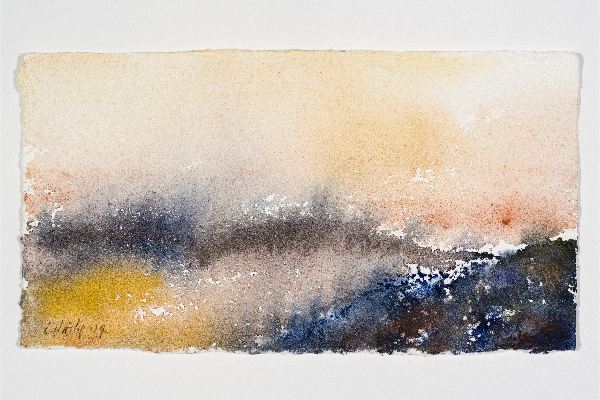 Making Space XXXI, watercolour on Saint Armand, 11x6 in.